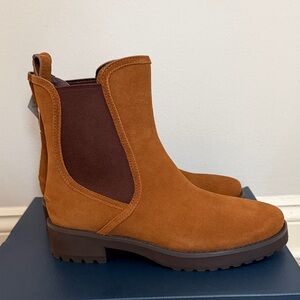 Cole Haan women’s Tan Suede Chelsea Boots